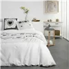 Bedding set TODAY Hearts White Double bed 240 x 260 cm