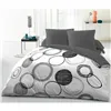 Bedding set HOME LINGE PASSION White Circles Light grey 220 x 240 cm