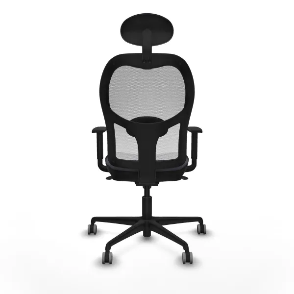 Office Chair with Headrest Jorquera Piqueras y Crespo 1D036G1 Dark grey