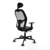 Office Chair with Headrest Jorquera Piqueras y Crespo 1D036G1 Dark grey