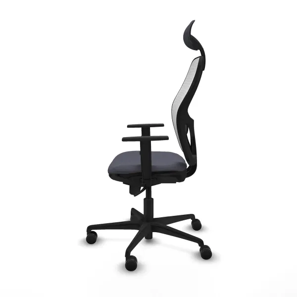 Office Chair with Headrest Jorquera Piqueras y Crespo 1D036N1 Dark grey