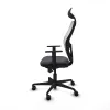 Office Chair with Headrest Jorquera Piqueras y Crespo 1D036N1 Dark grey