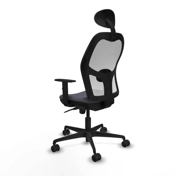 Office Chair with Headrest Jorquera Piqueras y Crespo 1D036N1 Dark grey