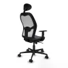 Office Chair with Headrest Jorquera Piqueras y Crespo 1D036N1 Dark grey