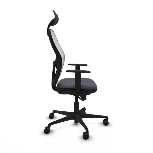 Office Chair with Headrest Jorquera Piqueras y Crespo 1D036N1 Dark grey