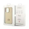 Guess 4G Strass Metal Logo - Case for iPhone 15 Pro (Gold)