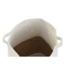 Decorative basket DKD Home Decor White Natural Fibre 36 x 36 x 52 cm