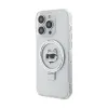 Karl Lagerfeld Ring Stand Choupette Head MagSafe - iPhone 15 Pro Max Case (white)