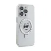 Karl Lagerfeld Ring Stand Choupette Head MagSafe - iPhone 15 Pro Max Case (white)