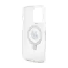 Karl Lagerfeld Ring Stand Choupette Head MagSafe - iPhone 15 Pro Max Case (white)