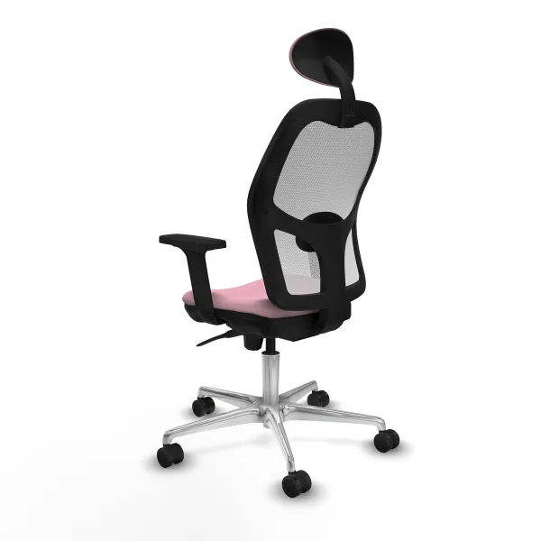 Office Chair with Headrest Piqueras y Crespo 2D086N1 Pink
