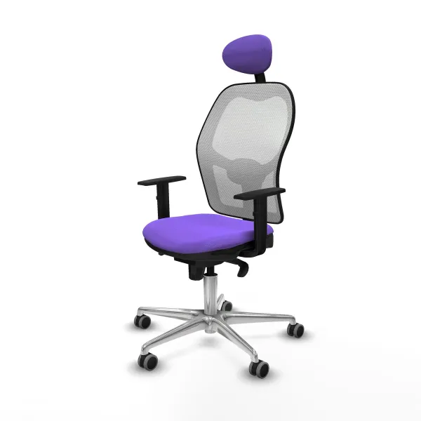 Office Chair with Headrest Jorquera Piqueras y Crespo 1D086G1 Lilac