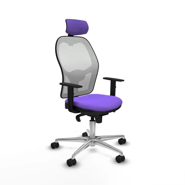 Office Chair with Headrest Piqueras y Crespo 1D086N2 Lilac