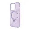 Guess Ring Stand Script Glitter MagSafe - iPhone 15 Pro Case (Purple)