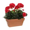 Decorative Plant Mica Decorations Ceramic Red PVC (29 x 13 x 40 cm)