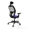 Office Chair with Headrest Jorquera Piqueras y Crespo 3D036G1 Lilac