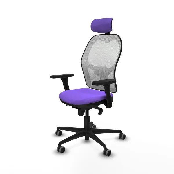 Office Chair with Headrest Jorquera Piqueras y Crespo 3D036G2 Lilac