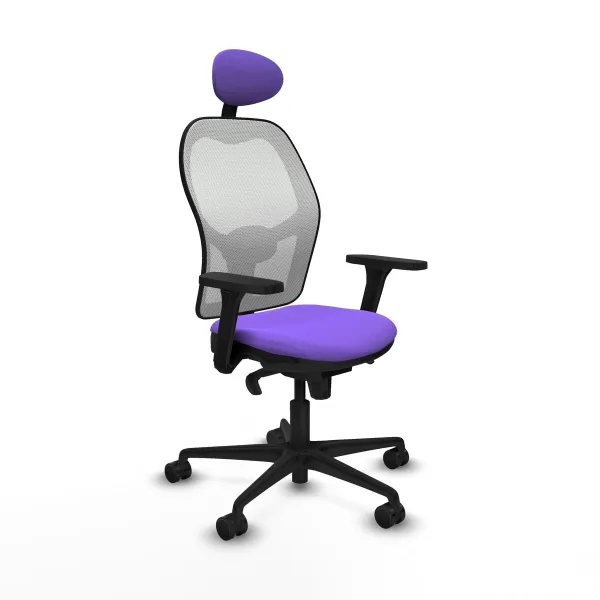 Office Chair with Headrest Jorquera Piqueras y Crespo 3D036N1 Lilac