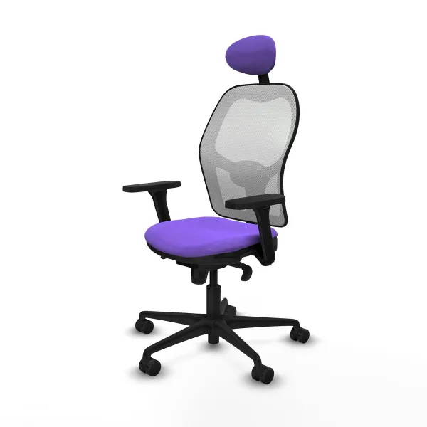 Office Chair with Headrest Jorquera Piqueras y Crespo 3D036N1 Lilac