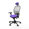Office Chair with Headrest Jorquera Piqueras y Crespo 3D036N1 Lilac