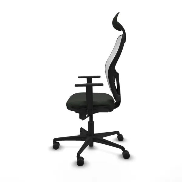 Office Chair with Headrest Jorquera Piqueras y Crespo 1D036N1 Black