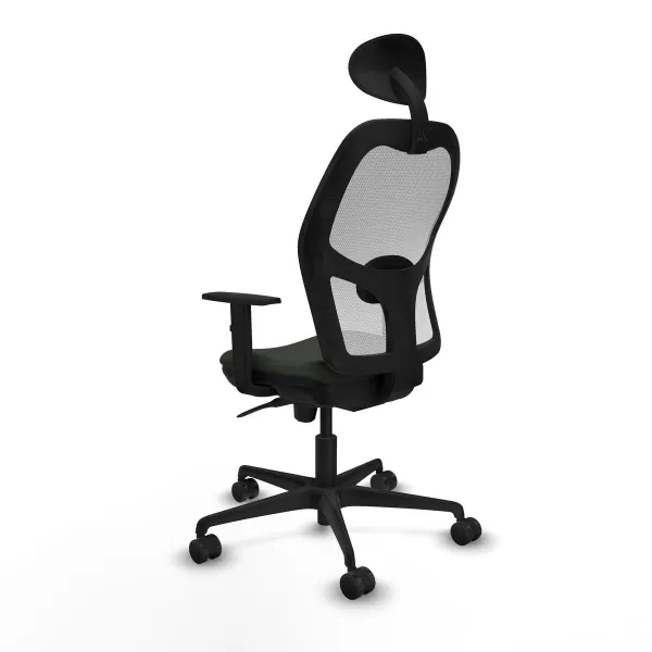 Office Chair with Headrest Jorquera Piqueras y Crespo 1D036N1 Black