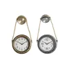 Wall Clock DKD Home Decor 28,5 x 8 x 50 cm Crystal Iron Vintage (2 Units)