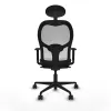 Office Chair with Headrest Jorquera Piqueras y Crespo 1D036N1 Black