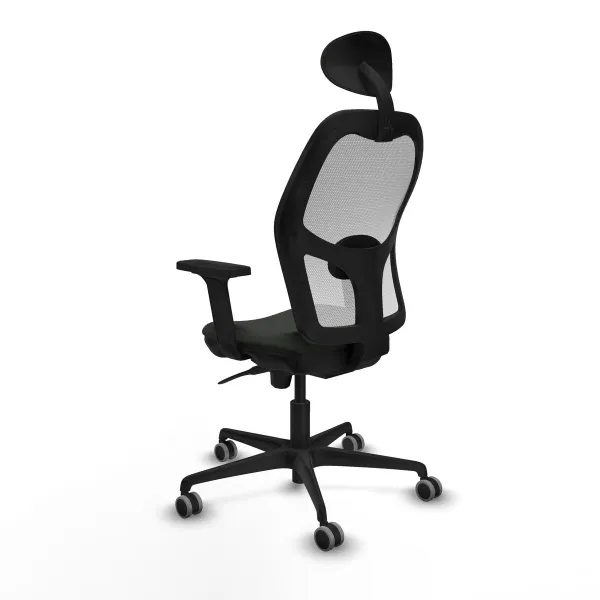 Office Chair with Headrest Jorquera Piqueras y Crespo 2D036G1 Black