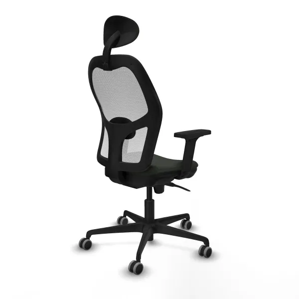 Office Chair with Headrest Jorquera Piqueras y Crespo 2D036G1 Black