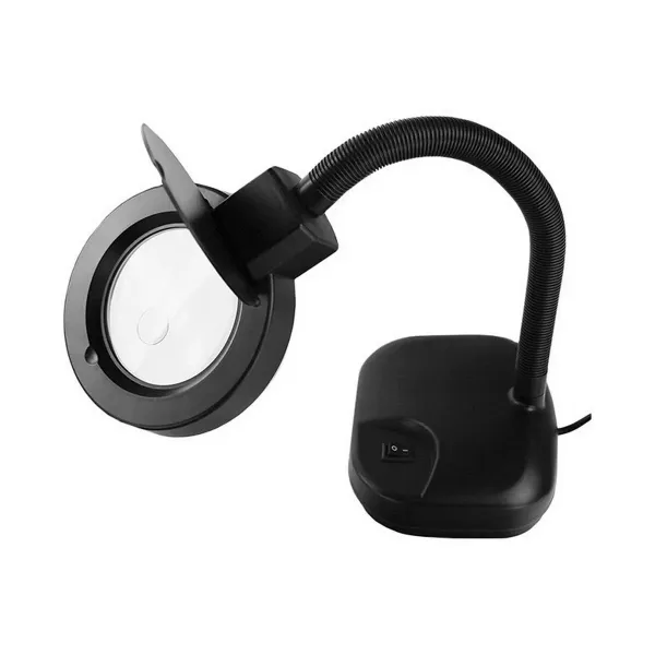 Flexo/Desk lamp EDM Table top magnifying glass Black 12 W 14 x 32 cm