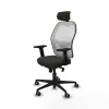 Office Chair with Headrest Jorquera Piqueras y Crespo 2D036G2 Black