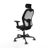 Office Chair with Headrest Jorquera Piqueras y Crespo 2D036G2 Black