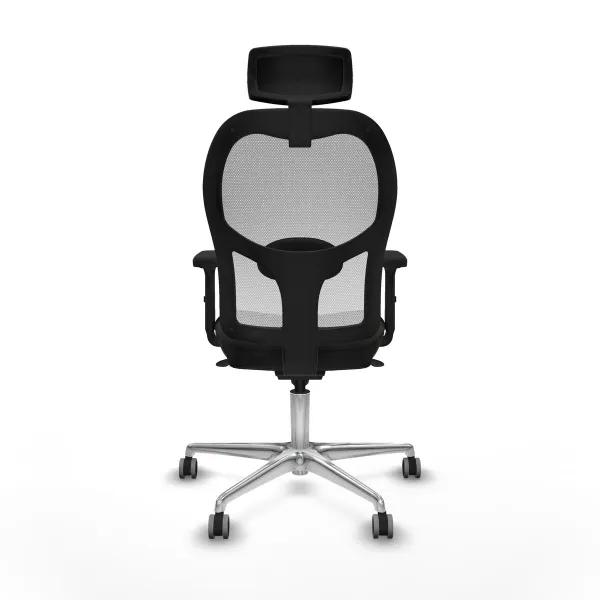 Office Chair with Headrest Jorquera Piqueras y Crespo 2D086G2 Black