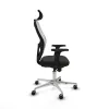 Office Chair with Headrest Jorquera Piqueras y Crespo 2D086G2 Black