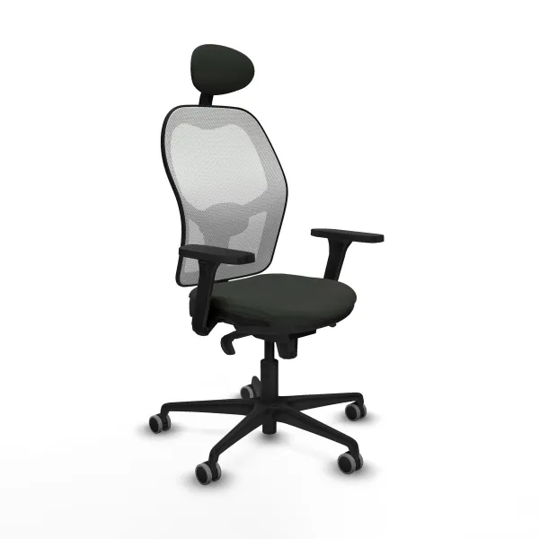 Office Chair with Headrest Jorquera Piqueras y Crespo 3D036G1 Black