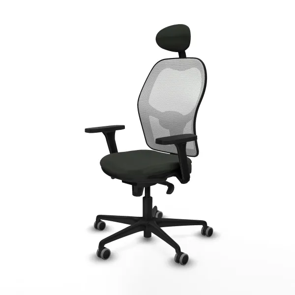 Office Chair with Headrest Jorquera Piqueras y Crespo 3D036G1 Black
