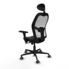 Office Chair with Headrest Jorquera Piqueras y Crespo 3D036G1 Black