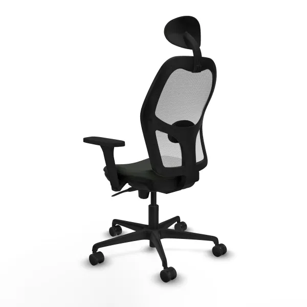 Office Chair with Headrest Jorquera Piqueras y Crespo 3D036N1 Black