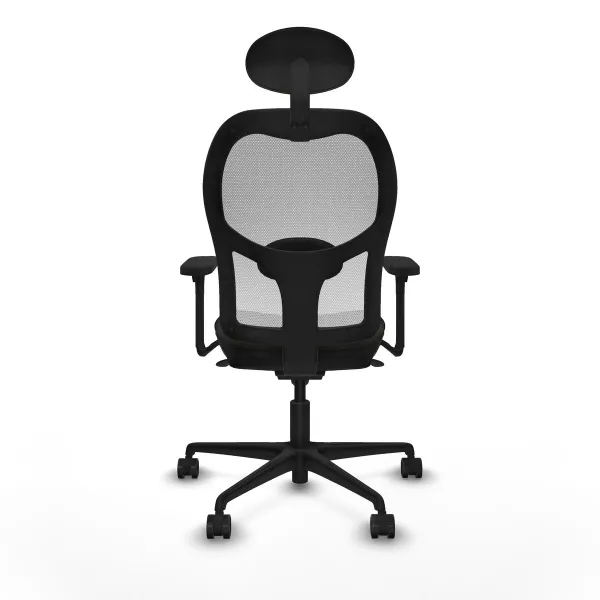 Office Chair with Headrest Jorquera Piqueras y Crespo 3D036N1 Black