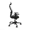 Office Chair with Headrest Jorquera Piqueras y Crespo 3D036N1 Black