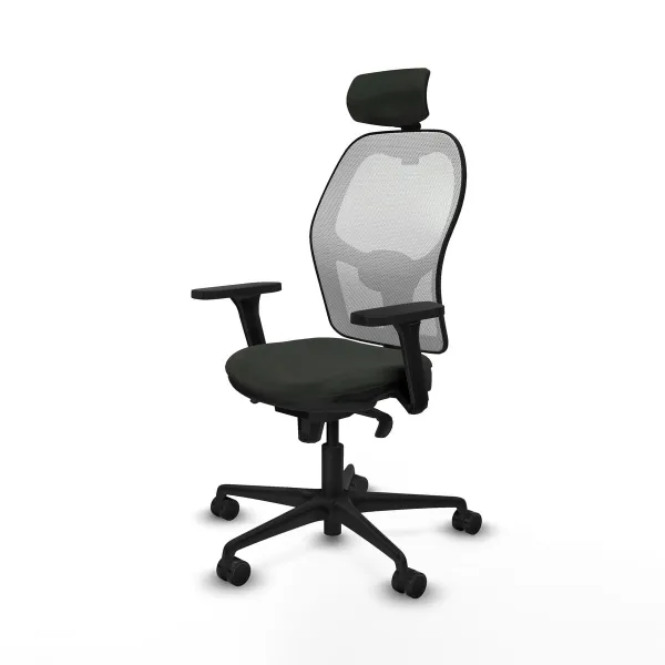Office Chair with Headrest Jorquera Piqueras y Crespo 3D036N2 Black