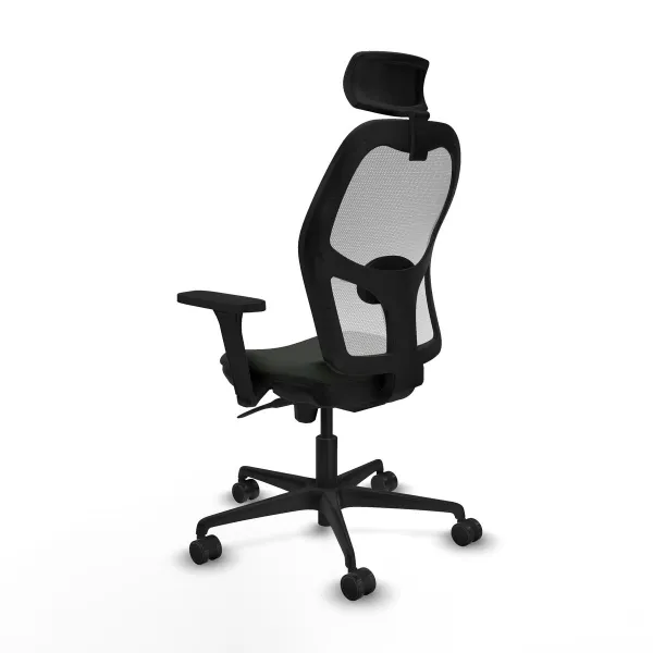 Office Chair with Headrest Jorquera Piqueras y Crespo 3D036N2 Black
