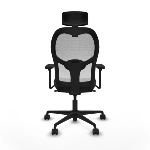 Office Chair with Headrest Jorquera Piqueras y Crespo 3D036N2 Black
