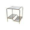 Side table DKD Home Decor Golden Metal Mirror 50 x 50 x 55 cm