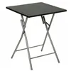 Folding Table Hespéride Black Red Black/Grey Metal Steel 60 x 60 x 75 cm