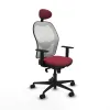 Office Chair with Headrest Jorquera Piqueras y Crespo 1D036N1 Maroon