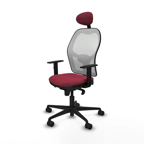 Office Chair with Headrest Jorquera Piqueras y Crespo 1D036N1 Maroon