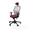 Office Chair with Headrest Jorquera Piqueras y Crespo 1D036N1 Maroon