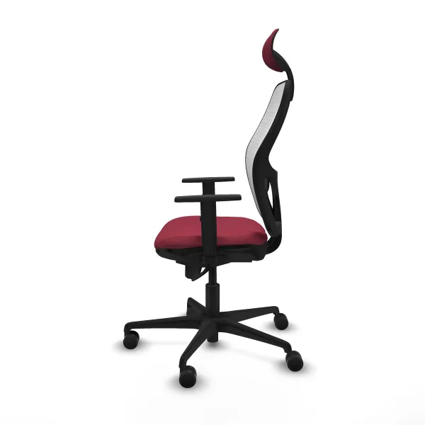 Office Chair with Headrest Jorquera Piqueras y Crespo 1D036N1 Maroon